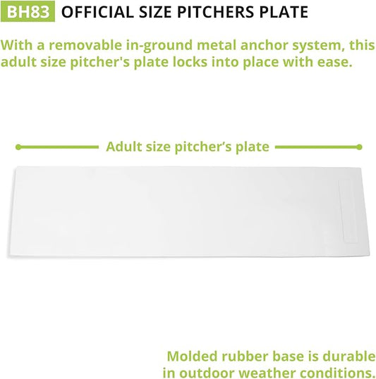 Champion Sports Official Anchor Style Pitcher’s Plate