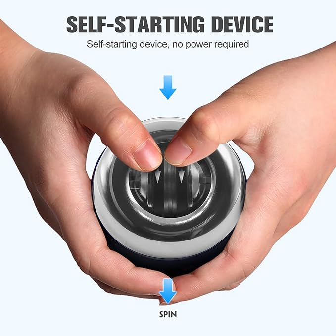 Wrist Trainer Ball Auto-Start Wrist Strengthener Gyroscopic Forearm