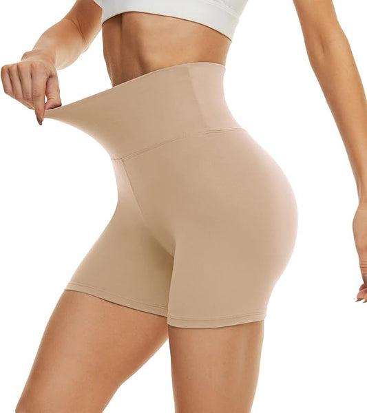 CAMPSNAIL Workout Biker Shorts Women - 3"/5"/8" High Waisted Tummy Control Spandex Booty Volleyball Shorts for Yoga Dance