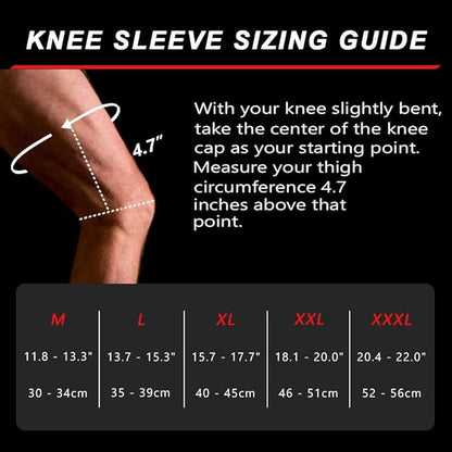 JLebow Knee Compression Sleeve for Knee Pain- Best Knee Brace for Athletes with Medical Grade Compression
