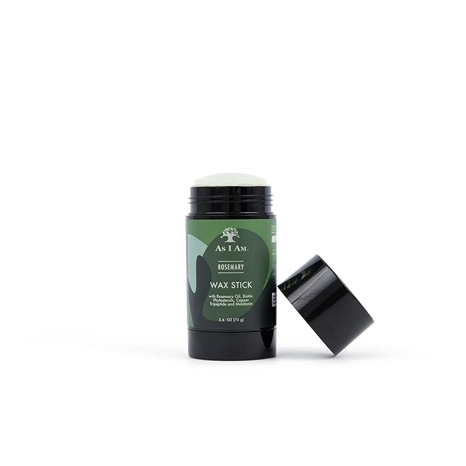 As I Am Rosemary Hair Wax Stick - 2.6 Oz - with Melatonin, Biotin & Ceramide