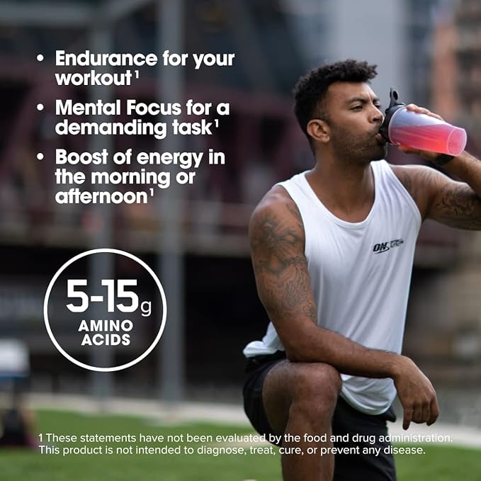 Optimum Nutrition Amino Energy - Pre Workout with Green Tea, BCAA, Amino Acids, Keto Friendly, Green Coffee Extract, Energy Powder - Orange Cooler, 30 Servings (Packaging May Vary)