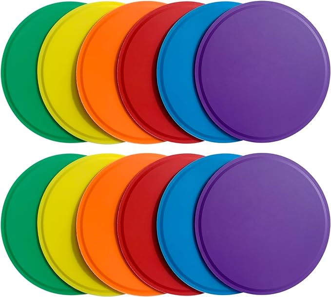 Spot Markers,9 Inch Anti-Slip Agility Spots Markers,10 Pcs