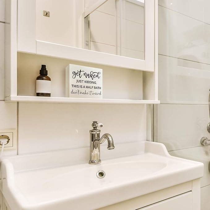 Bathroom Decor Sign - Half Bath