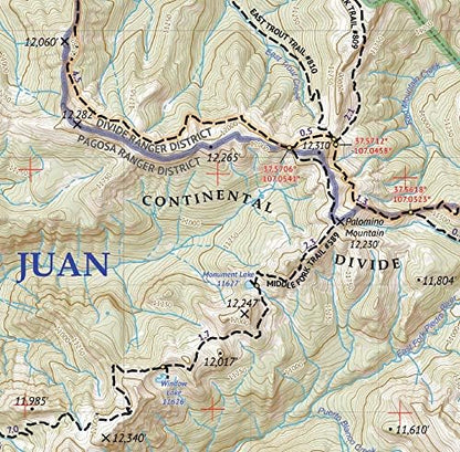 Outdoor Trail Maps Weminuche Wilderness East - Colorado (2019)