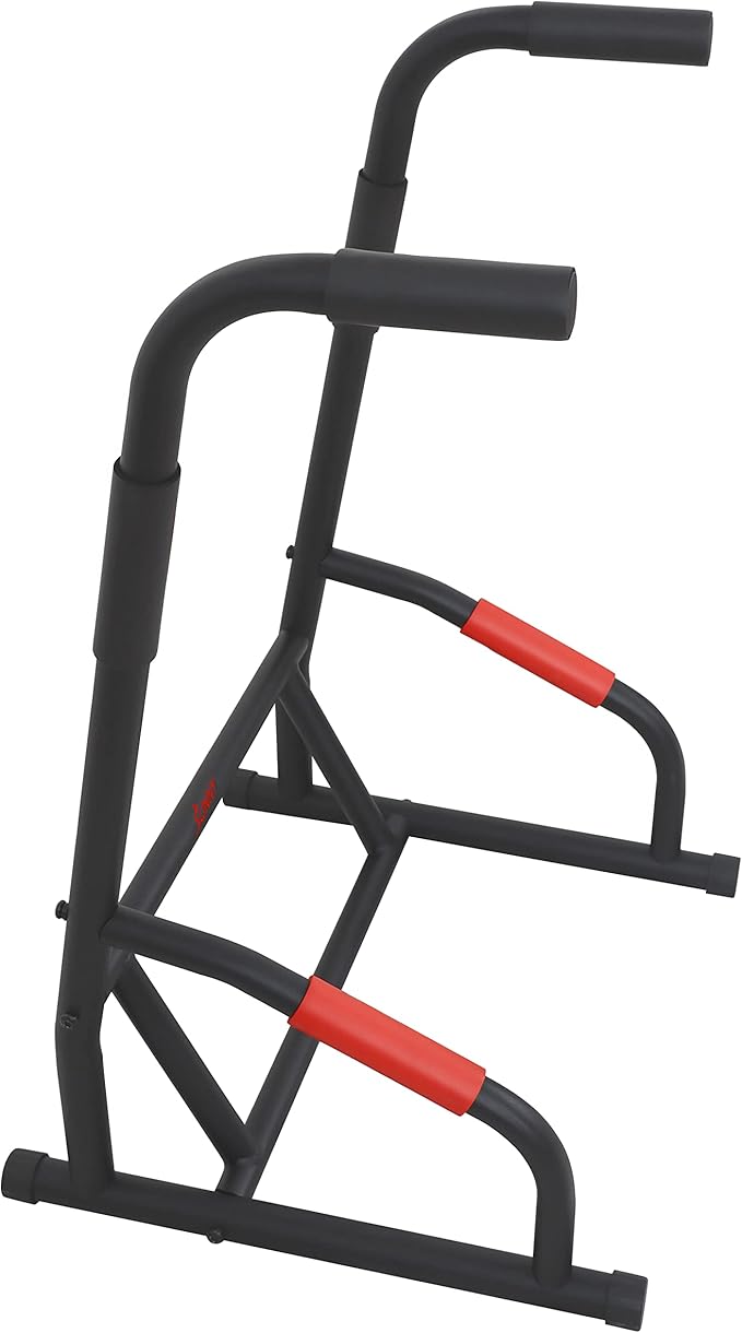 Sunny Health & Fitness Adjustable Multi-Use Dip Station Bar