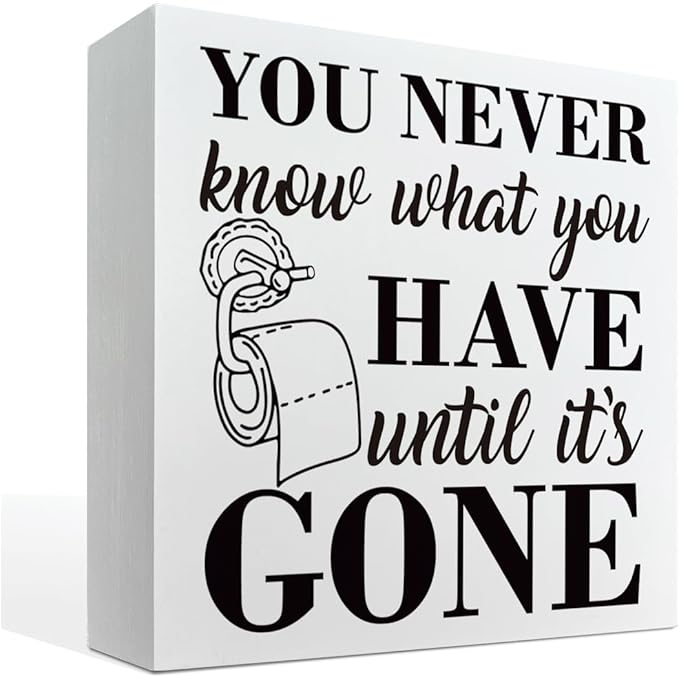 Bathroom Decor Sign