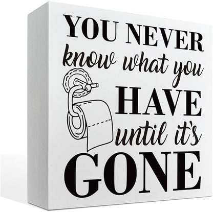 Bathroom Decor Sign