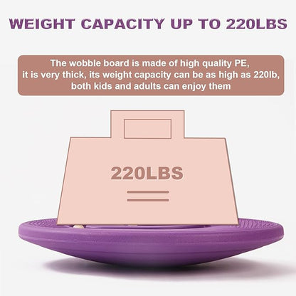Wobble Board for Kids Plastic Balance Board Rocker Maze Board with 5 Balls Toddler Physical Therapy Toy