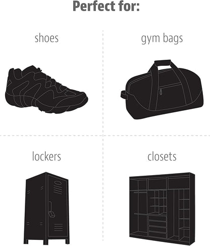 Odor-Fighting Shoe Fresheners, Eliminates Unpleasant Smells, Perfect For Sneakers, Gym Bags, Gear Bags, Drawers, Lockers, And More!, Matrix, 2 Pack