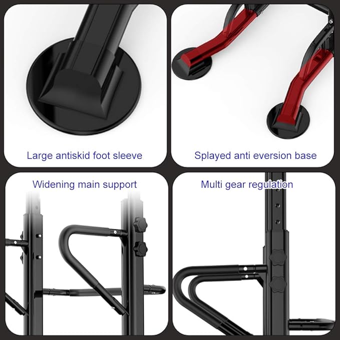 DlandHome Power Tower Dip Station Pull Up Bar