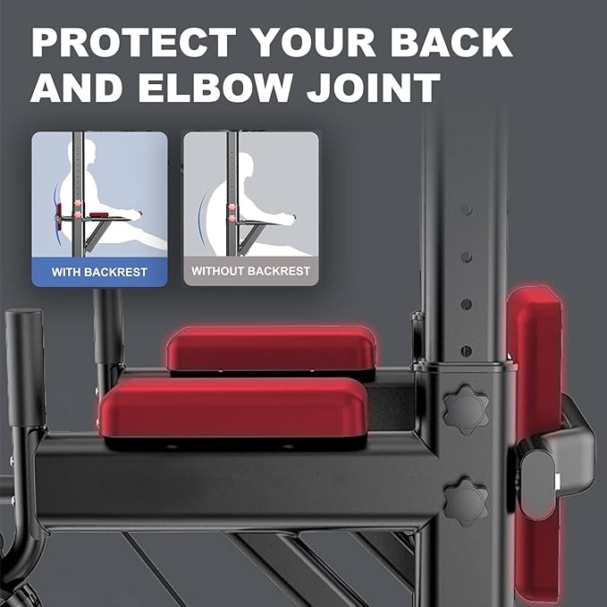 Power Tower Dip Station Pull Up Bar Exercise