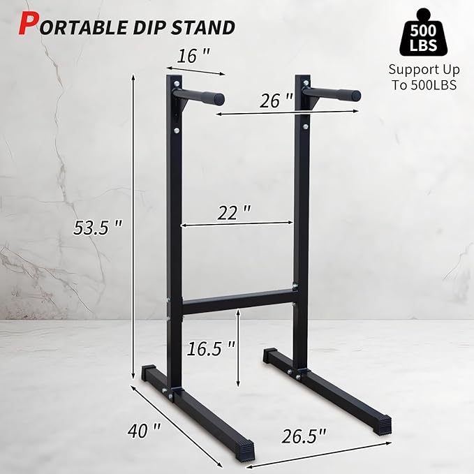 Adjustable Height Dip Bar Station