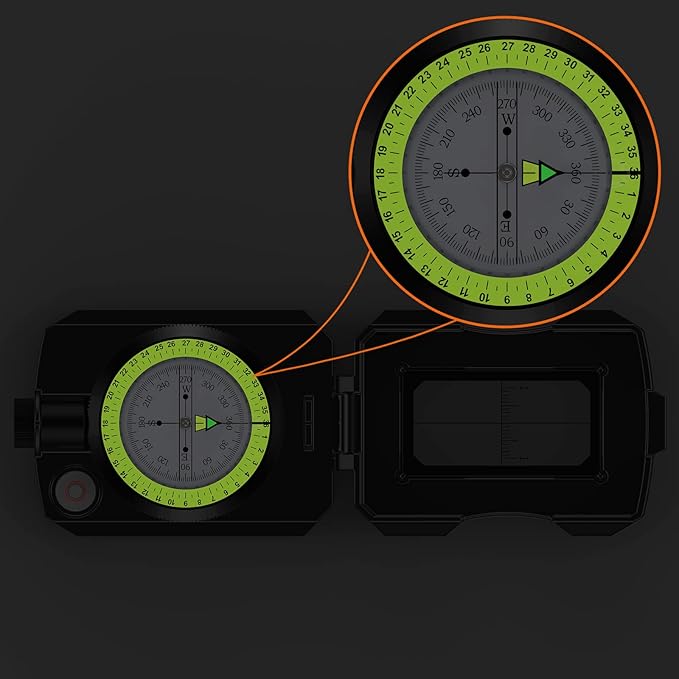 Proster IP54 Hiking Compass with Sighting Clinometer Professional