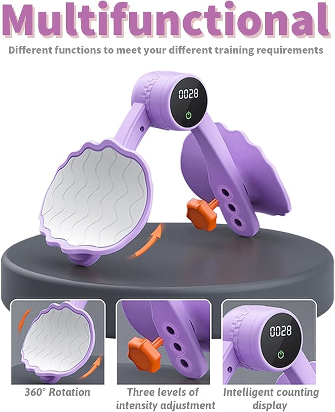 Thigh Master, Hip Trainer Exercise Equipment, Pelvic Floor 360° Rotation,