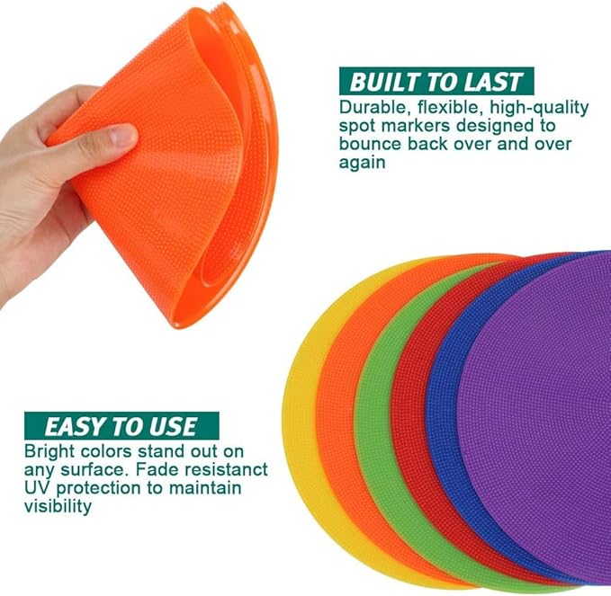 Spot Markers Rubber Floor Dots 9 Inch 10 24Pcs 30Pcs 30Pcs Non