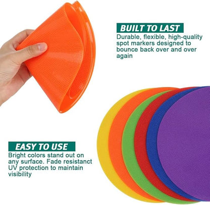 Spot Markers Rubber Floor Dots 9 Inch 10 24Pcs 30Pcs 30Pcs Non