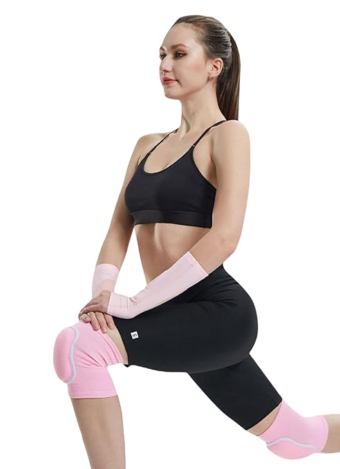 Kids Adults Protective Knee Pads, Anti-Slip Padded Sponge Knee Brace Knee Support for Football Volleyball Dance Skating Basketball Sports