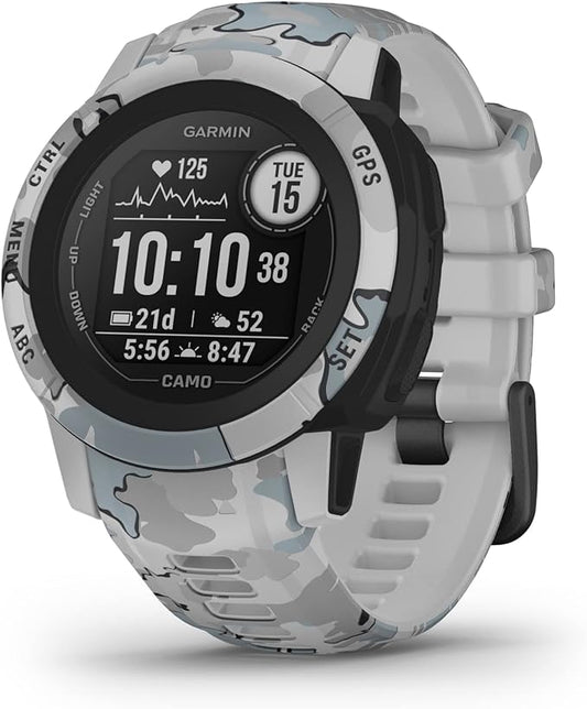 Garmin Instinct 2S, Camo-Edition, Smaller-sized Rugged Outdoor Watch with GPS, Built for All Elements, Multi-GNSS Support, Tracback Routing and More, mist camo
