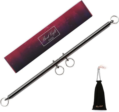 EXREIZST Adjustable Expandable 2 Silver Spreader Bar Set