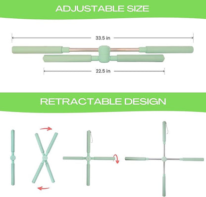 Posture Corrector Yoga Cross Stick - Back Pain Relief for Men Women - Stretcher and Straightener for Upper and Lower Back - Stretch Pole - Neck Hump Equipment bar Device Brace