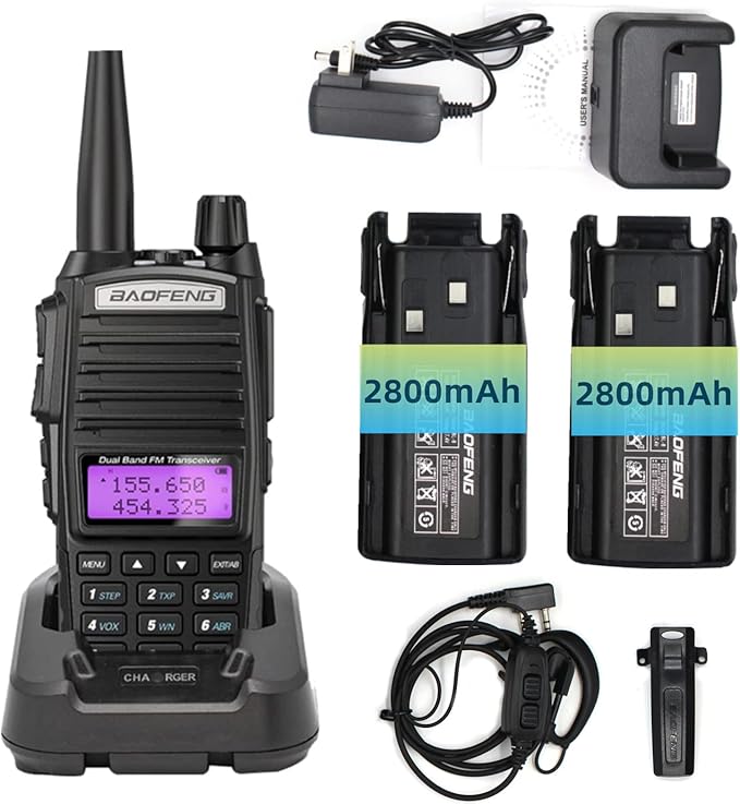 BAOFENG UV-82 Radio 8W Dual Band Long Range 2 Pack