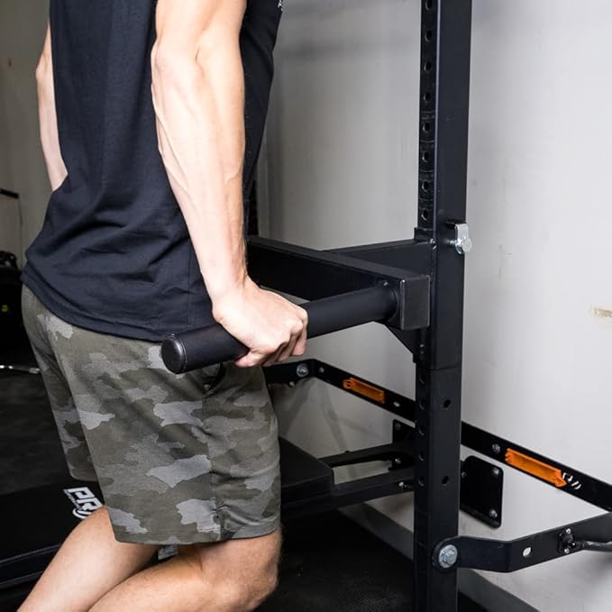 PRx Performance Y-Bar Dip Station Handles for Profile ONE 2x3 & PRO 3x3 Squat Racks, USA Made, Rack Mounted Dip Bar Attachments for Strength Training…