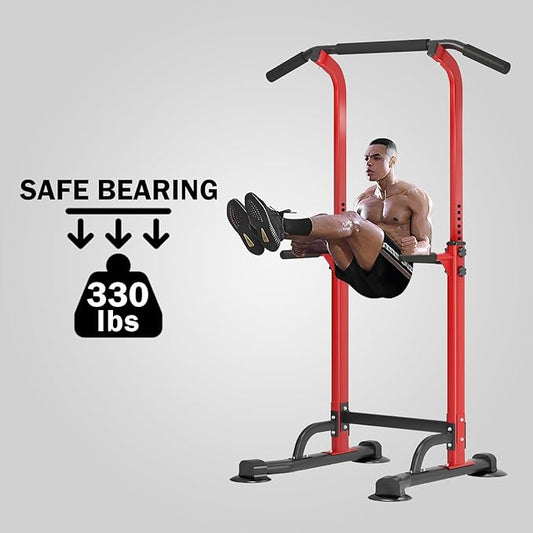 SogesPower Power Tower Dip Station Pull Up Bar