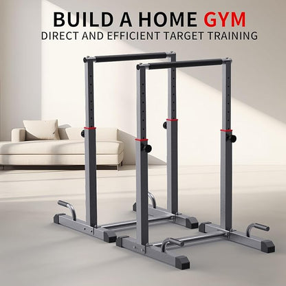 K KiNGKANG Dip Bar Station Set 9 Level 1200lbs Heave