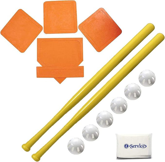 WIFFLE Ball 6 Baseballs Official Size - 6 32" Bats 2 Pack, (5 Piece),
