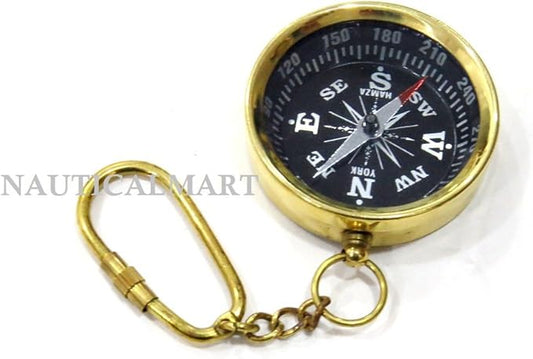 NauticalMart Pocket Compass Keychain Accessory for Camping
