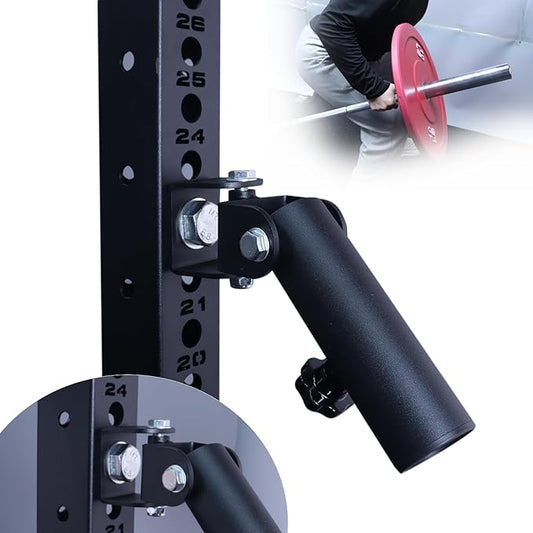T-Bar Row Landmine Attachment for Barbell 360 Swivel Landmine Base - Fits 1' Standard & 2' Olympic Bar, Gym Home Fitness, Squat, Deadlifts