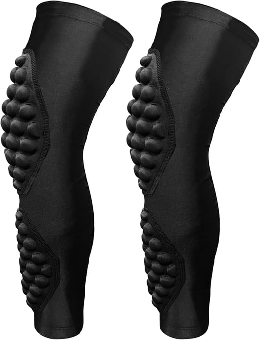 Topeter Knee Calf Padded Compression Leg Sleeve for Kids, Youth Thigh Sports Protective Shin Brace Support 1 Pair