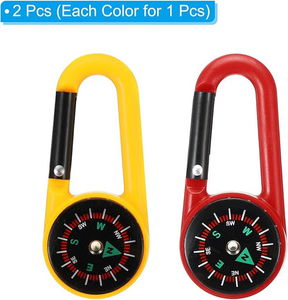 PATIKIL Compass, Buckle Compass Keychain Waterproof Survival Pocket