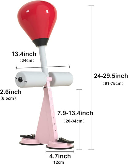 Punching Bag Sit Up Exercise Equipment Ab Workout 6 Adjustable 2 Suction