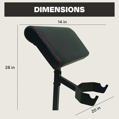 Inspire Fitness Preacher Curl Attachment - Bench Attachment FT1 Bench