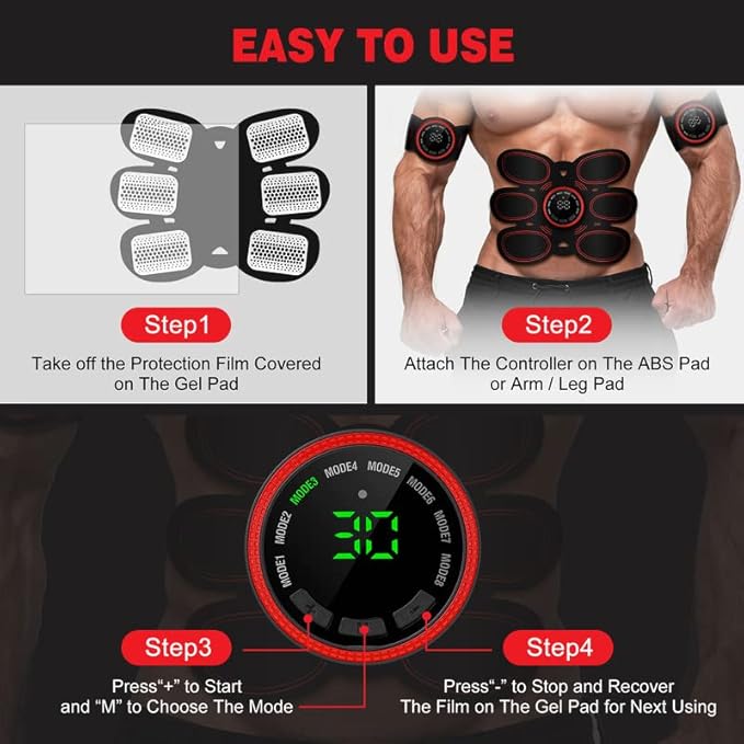 Abs Stimulator Muscle Toner DR6-E8