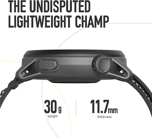 COROS PACE 3 GPS Sport Watch –Lightweight, Comfortable Running Watch, 17-Day Battery Life, Accurate GPS, Heart Rate Monitor, Navigation, Sleep Tracking, Training Plan, Run, Bike, and Ski- Black Nylon