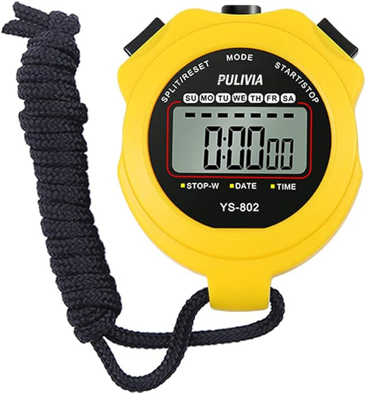 Sports Stopwatch Timer Single Lap Split Digital Stopwatch