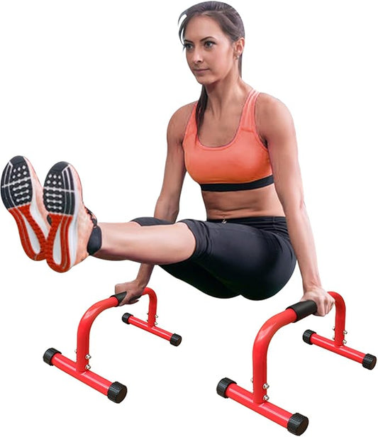 MIUDGIG Adjustable Height Parallel Push Up Stand, Dip Stand Station for Strength Training, Heavy Duty Steel Parallel Bar Station, Home Gym Fitness Workout Dip bar Station,Tricep Dips,Pull-Ups,Push-Ups