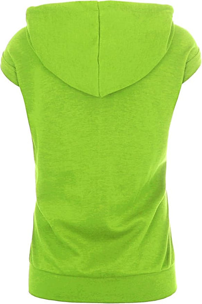 GIVON Women's Lightweight Hooded Vest Sleeveless 1/4 Zip Pullover Casual Hoodie Sweatshirt with Pockets