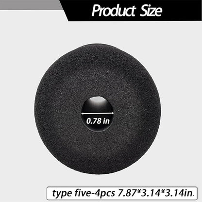 Foot Foam Pads Rollers(7.87in*3.14in*3.14in) for Exercise Machine, Inversion Table, Workout Bench, Sits Ups Replacement Parts, Marcy Home Gym Accesories