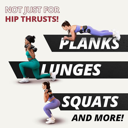 OG Belt - Bellabooty Exercise Hip Thrust Belt – For Dumbbells, Kettlebells, and Plates – Slip-Resistant Padding for Hip Protection – Perfect for Gym, Home, and On-the-Go Workouts