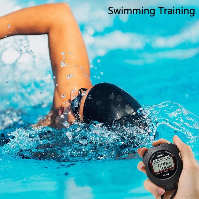 Sports Stopwatch Timer Single Lap Split Digital Stopwatch