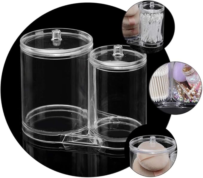 Cabilock Cotton Swab Holder Transparent Conjointed Cotton Swabs