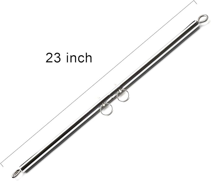 TMEOIIPY 2 Pcs Silver Adjustable Spreader Bar Set 3 Sections