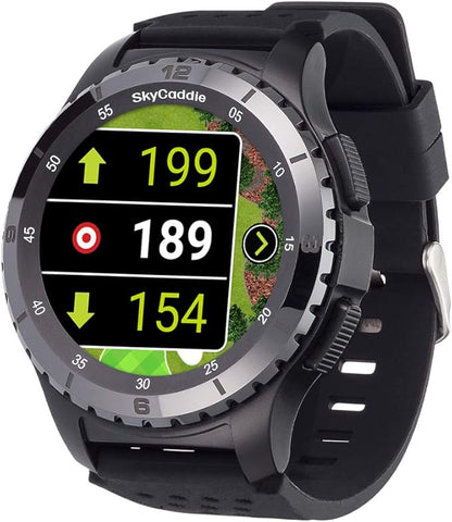PlayBetter SkyCaddie LX5C Golf GPS Watch Bundle - Touchscreen Golf Range Finder Smartwatch w/Ceramic Bezel, 35K Courses, HoleVue, IntelliGreen, & Digital Scorecard 5000mAh Portable Charger