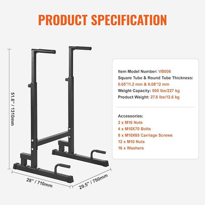 VEVOR Dip Bar 500 lbs