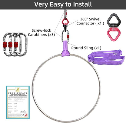 PRIOR FITNESS Aerial Hoop Set