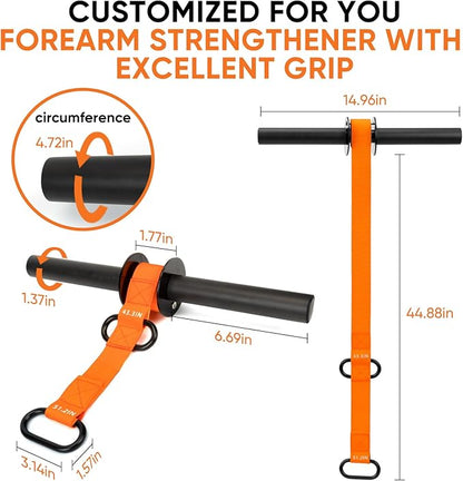 Forearm Strengthener and Wrist Roller 43.3 inch 51.2 inch